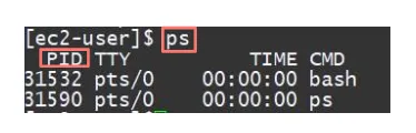 command ps