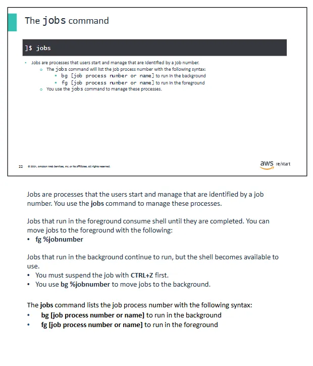 jobs command